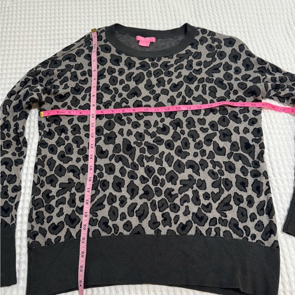 Isaac Mizrahi Leopard Print Sweater Womens Size Small Crew Neck Long Sleeve - Picture 5 of 6
